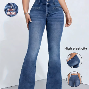 High Elasticity non-denim Printed Leggings Women's High Waist Slim Leggings Gym Trainning wide leg Fashion leggings casual wear